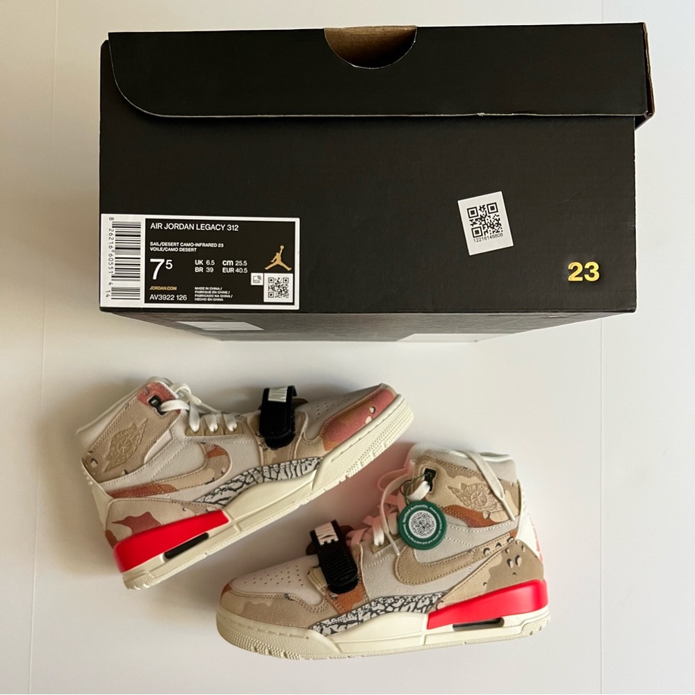 100% Authentic Brand New Air Jordan Legacy 312 Desert Camo US Men’s Size 7.5